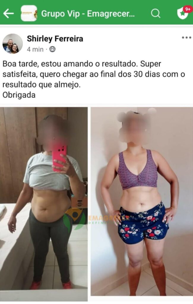 Resultado Shirley Emagrecer Definitivo no Grupo VIP do Programa
