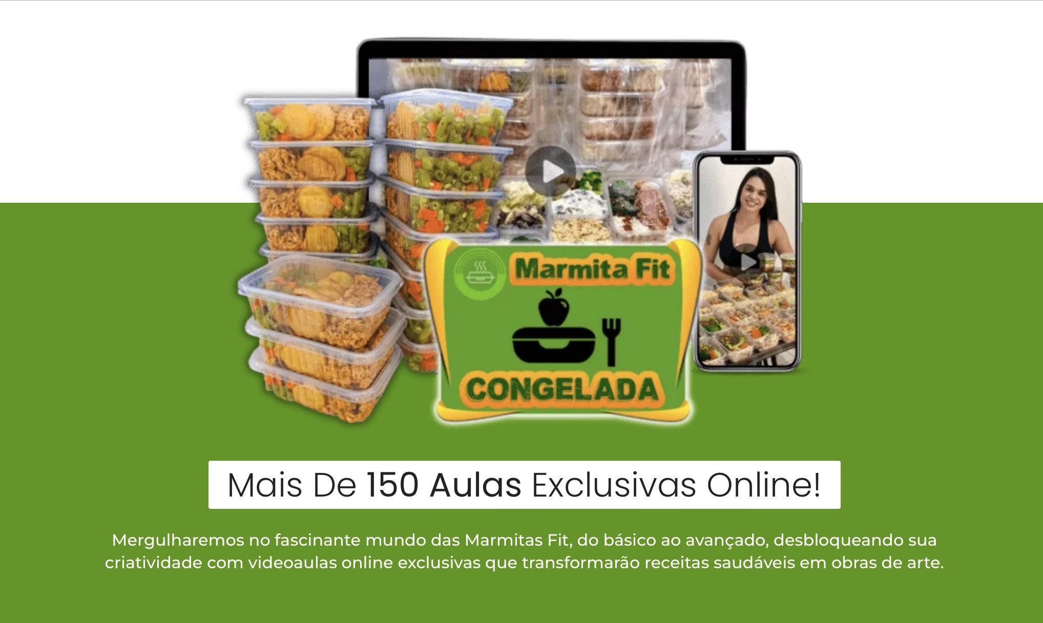Mockup do Curso Marmita Fit